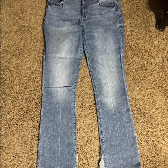 Express Denim - Express Medium Blue Straight Leg Jeans